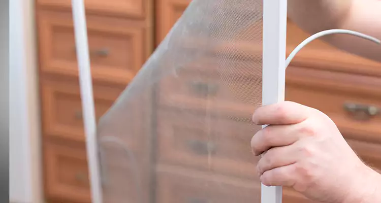 Privacy Mesh Screen Door Installation in Sarasota, FL
